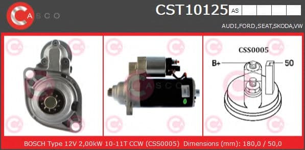 CST10125AS Casco Стартер