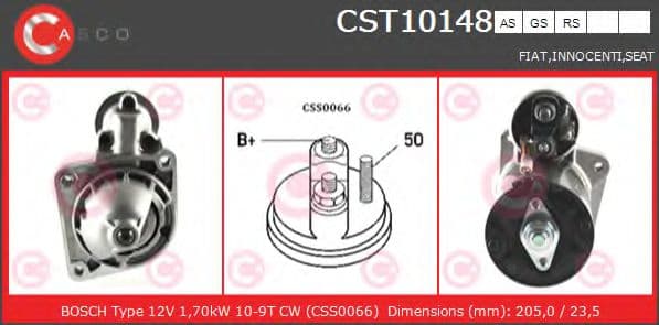 CST10148AS Casco Стартер