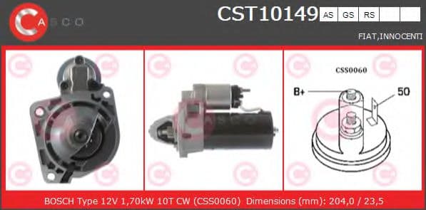CST10149AS Casco Стартер