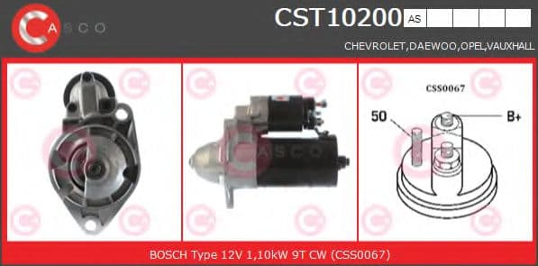 CST10200AS Casco Стартер