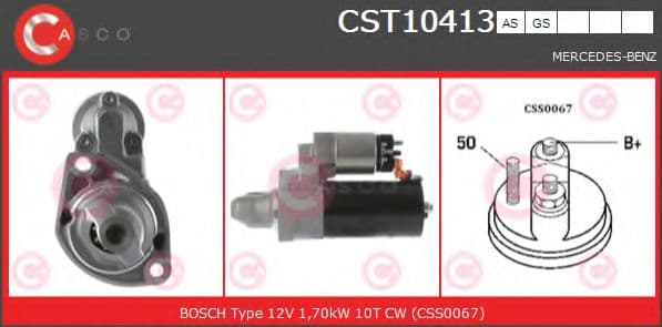 CST10413AS Casco Стартер