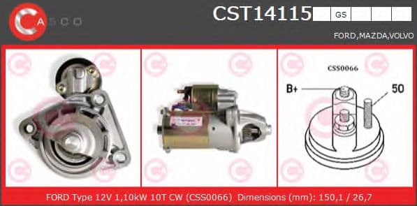 CST14115GS Casco Стартер
