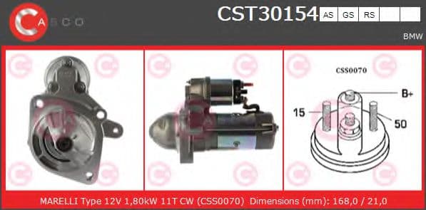 CST30154AS Casco Стартер