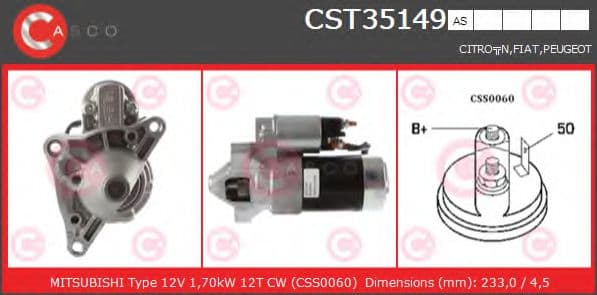 CST35149AS Casco Стартер