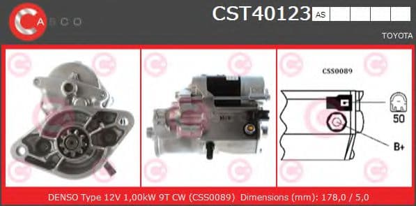 CST40123AS Casco Стартер