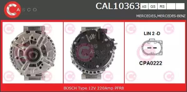 cal10363as Casco Генератор