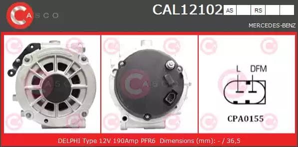 cal12102as Casco Генератор