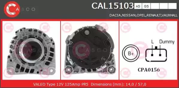 cal15103as Casco Генератор