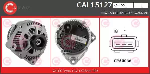 cal15127as Casco Генератор