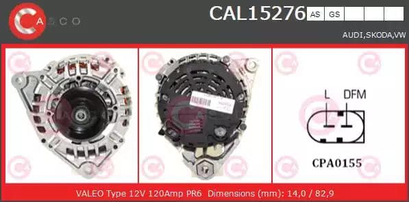 cal15276as Casco Генератор