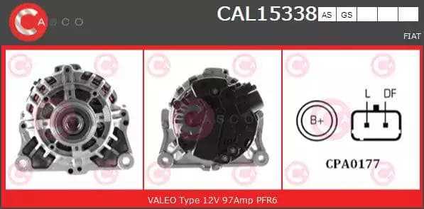cal15338as Casco Генератор