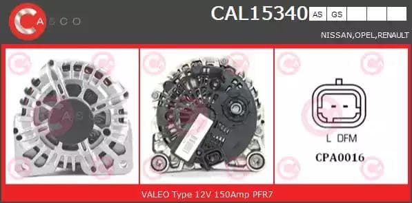 cal15340as Casco Генератор