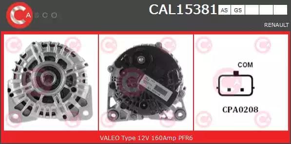 cal15381as Casco Генератор