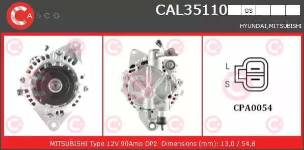 cal35110as Casco Генератор