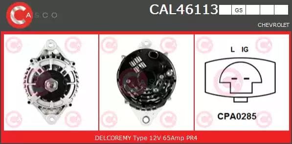 cal46113as Casco Генератор для Chevrolet Matiz