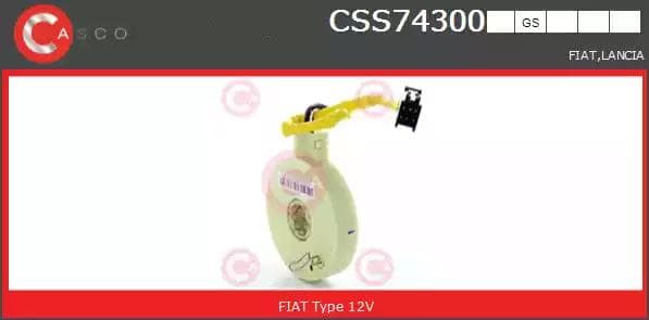 css74300gs Casco Датчик кута повороту керма для Fiat Punto