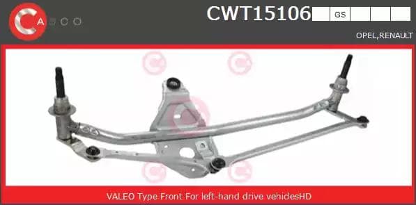 cwt15106gs Casco Трапеція склоочисника для Opel Vivaro