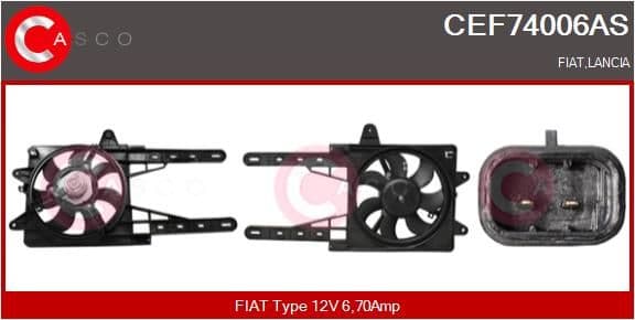 cef74006as Casco Електродвигун вентилятора