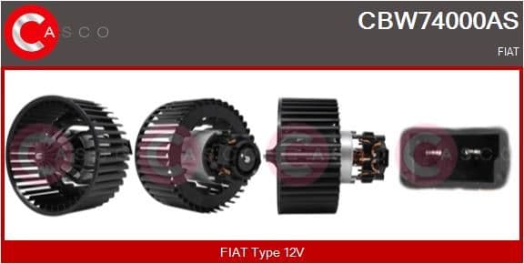 cbw74000as Casco Вентилятор салону для Fiat Seicento