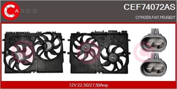 cef74072as Casco Електродвигун вентилятора