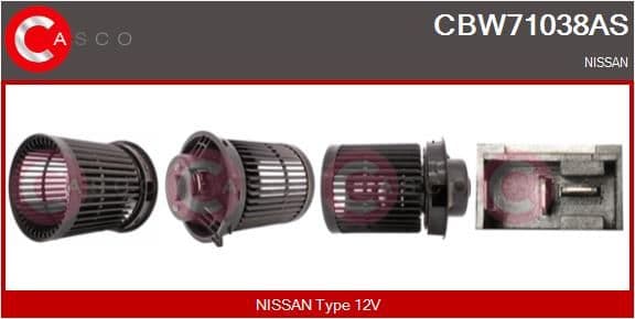 cbw71038as Casco Вентилятор салону для Nissan Juke