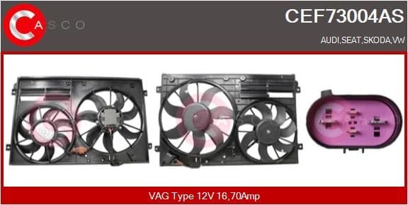 cef73004as Casco Электродвигатель вентилятора