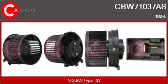 cbw71037as Casco Вентилятор салону для Nissan Qashqai