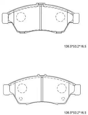 KD3395 Asimco Гальмівні колодки для Suzuki Liana