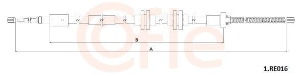 921re016 Cofle Трос ручного тормоза для Renault Captur