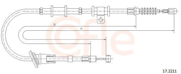 92172211 Cofle Трос ручного тормоза для Mitsubishi Space Star