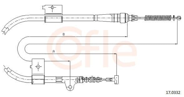92170332 Cofle Трос ручного тормоза