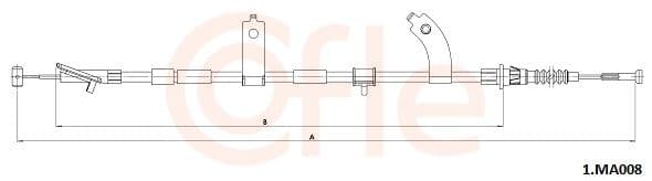 921ma008 Cofle Трос ручного гальма для Mazda 3