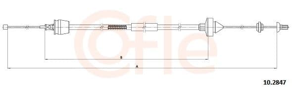 92102847 Cofle Трос сцепления для Renault Symbol
