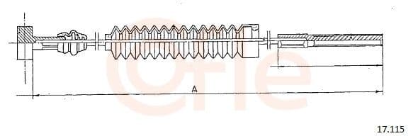 9217115 Cofle Трос ручного гальма