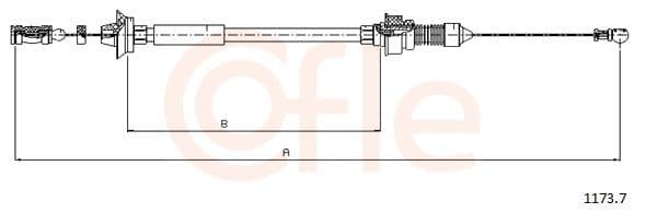 9211737 Cofle Тросик газу