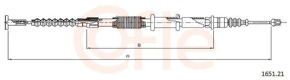 92165121 Cofle Трос ручного тормоза