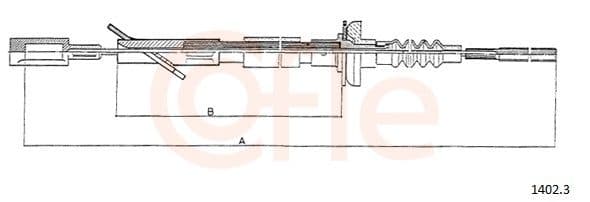 9214023 Cofle Трос зчеплення