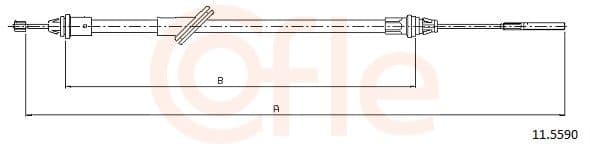 92115590 Cofle Трос ручного тормоза для Ford Maverick