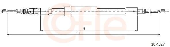 92104527 Cofle Трос ручного гальма для Citroen C3 Picasso