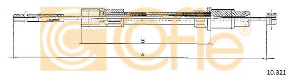10.321 Cofle Трос сцепления для Volkswagen Transporter