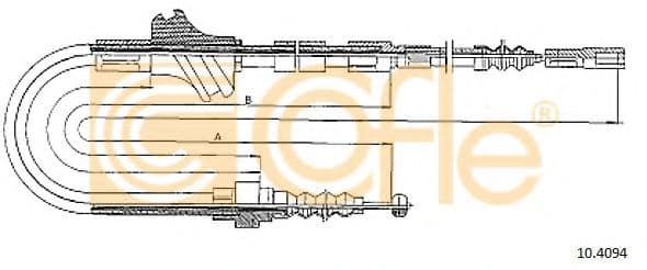 10.4094 Cofle Трос ручного гальма