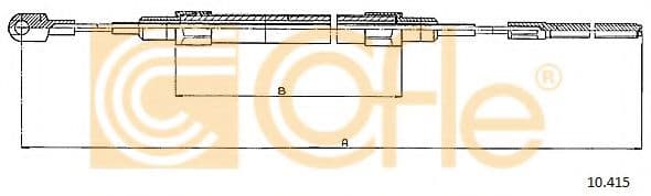 10.415 Cofle Трос ручного тормоза