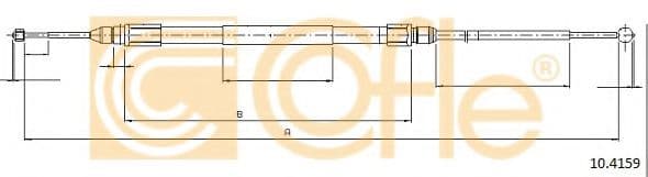 10.4159 Cofle Трос ручного гальма для BMW Z Series