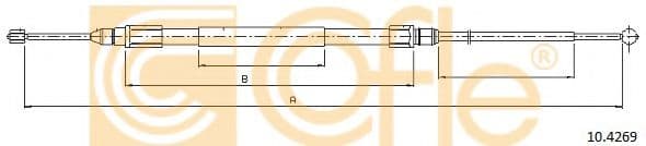 10.4269 Cofle Трос ручного тормоза для BMW X1