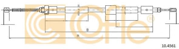 10.4561 Cofle Трос ручного тормоза для Citroen ZX