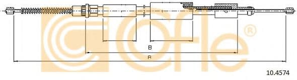 10.4574 Cofle Трос ручного тормоза