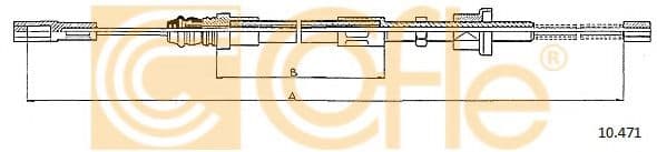 10.471 Cofle Трос ручного тормоза