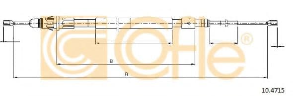 10.4715 Cofle Трос ручного гальма