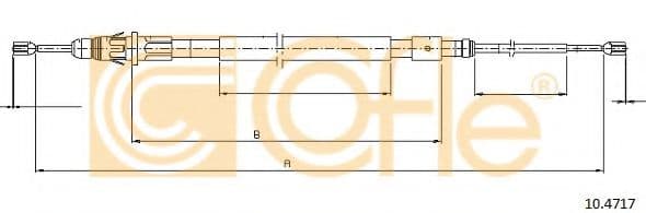 10.4717 Cofle Трос ручного гальма