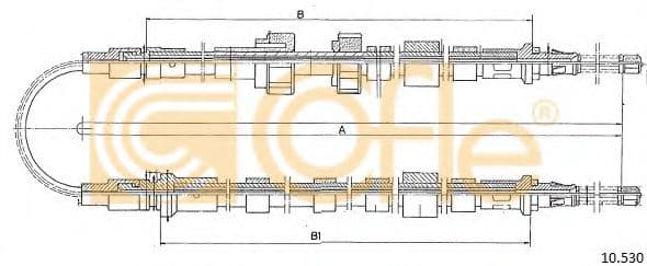 10.530 Cofle Трос ручного гальма
